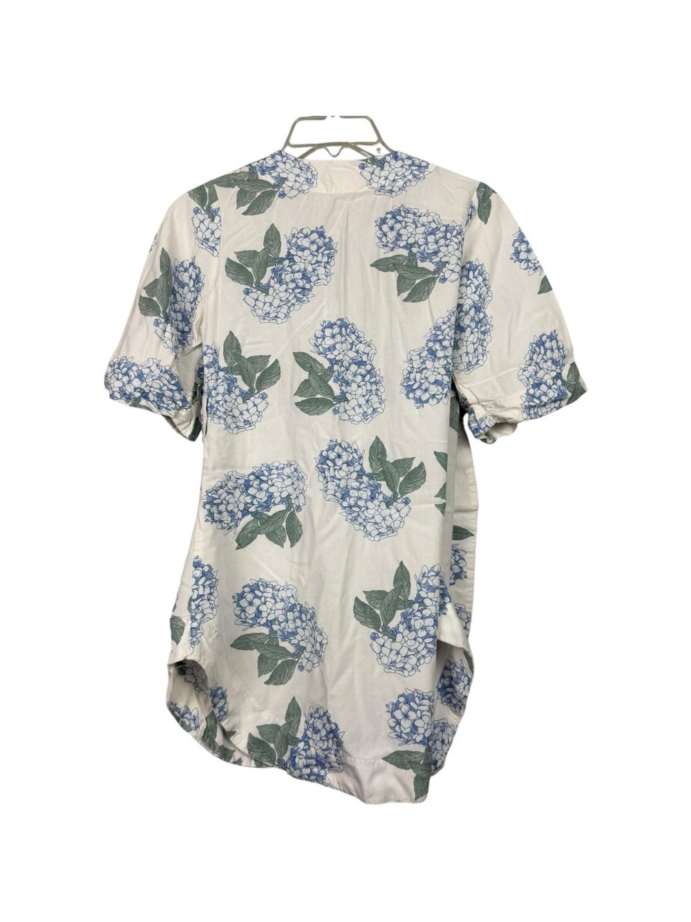 Piyama Hydrangea Blue Mini Wrap Robe - Picture 3 of 7